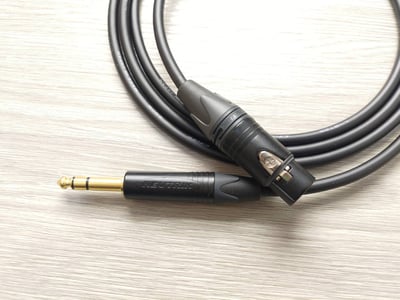 平衡麥克風導線=[CANARE/L-2E5]+[NEUTRIK/XLR公+XLR母]7