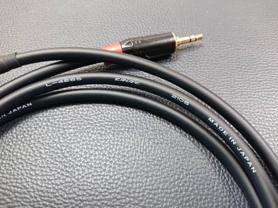 ★3.5mm Y型音訊導線★[CANARE/L-4E6S]+[SREXACT鍍金/3.5mm TRS公+STANDER鍍金/RCA公*23mm TS公*2]3