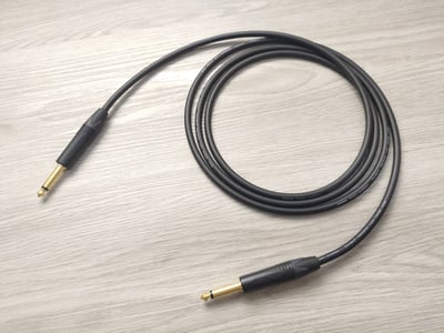 吉他/BASS導線=[MOGAMI/2524]+[NEUTRIK鍍金/TS+TS-L]1