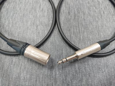 ★平衡音訊導線★[MOGAMI/2534]+[NEUTRIK/XLR公+XLR母+6.3mm TRS公]之組合4