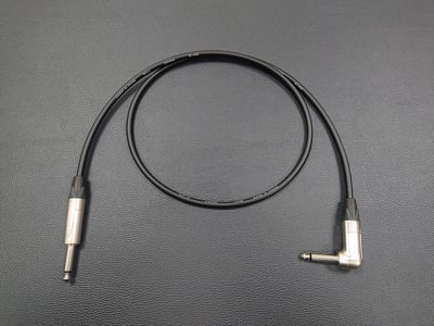 ★吉他/BASS導線★[CANARE/GS-6]+[NEUTRIK(鍍金)/6.3mm TS-直頭+6.3mm TS-L頭]之組合3