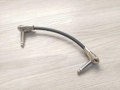 ★吉他/BASS短導線★[MOGAMI/2524]+[SREXACT/6.3mm TS-扁頭+6.3mm TS-扁頭]1