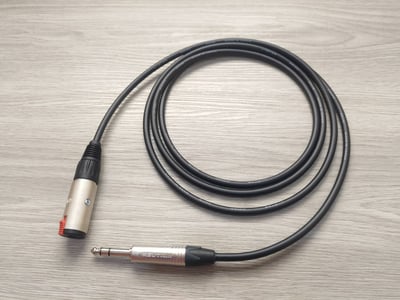 6.3MM耳機延長線=[CANARE]+[NEUTRIK/TRS公+TRS母]1