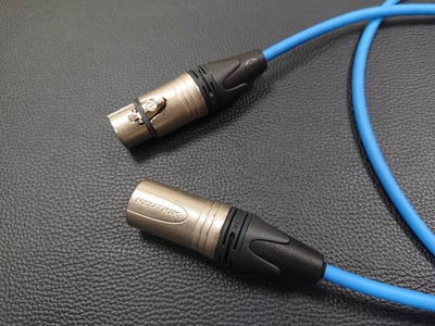 ★AES/EBU 110Ω數位平衡導線★[CANARE/DA206]+[NEUTRIK(鍍金)/XLR公+XLR母]2