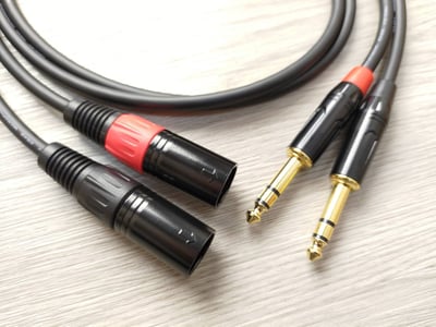 ★平衡音訊導線★[CANARE/L-2T2S]+[SREXACT鍍金/XLR公+XLR母+6.3mm TRS公]之組合4