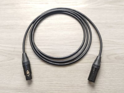 平衡麥克風導線=[CANARE/L-2T2S]+[NEUTRIK/XLR公+XLR母]2