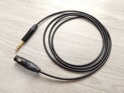 平衡音訊導線=[MOGAMI/2893]+[NEUTRIK鍍金/XLR公+XLR母+TRS]3