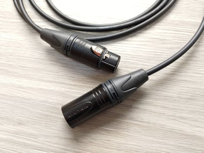 平衡麥克風導線=[MOGAMI/2893]+[NEUTRIK/XLR公+XLR母]4