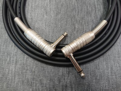 ★吉他/BASS導線★[MOGAMI/2524]+[CANARE/6.3mm TS-直頭+6.3mm TS-L頭]之組合6