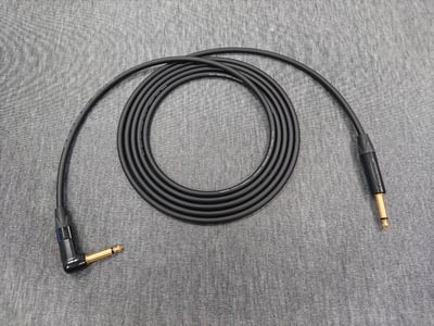 ★吉他/BASS導線★[MOGAMI/2524]+[NEUTRIK(鍍金)/6.3mm TS-直頭+6.3mm TS-L頭]之組合9