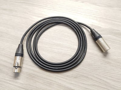平衡麥克風導線=[MOGAMI/2791]+[NEUTRIK/XLR公+XLR母]1