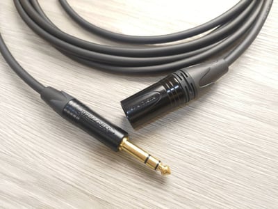 平衡音訊導線=[MOGAMI/2534]+[NEUTRIK鍍金/XLR公+XLR母+TRS]6