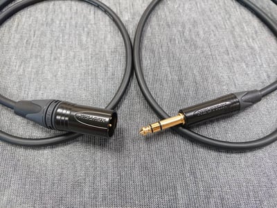 ★平衡音訊導線★[MOGAMI/2534]+[NEUTRIK鍍金/XLR公+XLR母+6.3mm TRS公]之組合4
