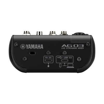 YAMAHA / AG03MKII / 3軌附效果幻象電源混音座&USB錄音直播界面2