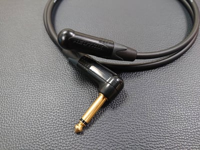 ★吉他/BASS導線★[CANARE/GS-6]+[NEUTRIK(鍍金)/6.3mm TS-直頭+6.3mm TS-L頭]之組合12