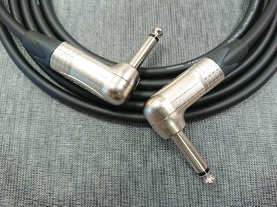 ★吉他/BASS導線★[MOGAMI/2524]+[NEUTRIK(鍍金)/6.3mm TS-直頭+6.3mm TS-L頭]之組合6