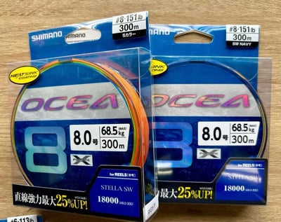 SHIMANO Casting /JIGGER 專用八股編織PE線 オシア 8 PE10