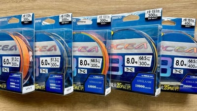 SHIMANO Casting /JIGGER 專用八股編織PE線 オシア 8 PE5