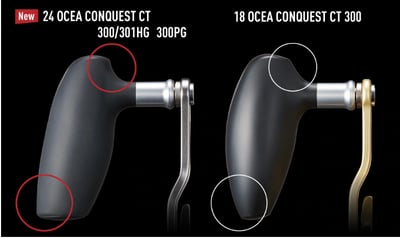 SHIMANO 頂級24年OCEA CONQUEST CT 300HG/301HG液晶顯示海水捲線器3