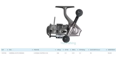ABU CARDINAL III STX  2500SHD 雙線杯超人氣的雙手把軟絲捲線器7