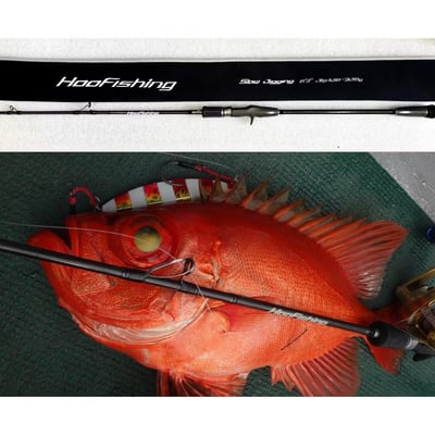 HooFishing 慢速鐵板竿 SLOW JIGGING 黑竿1