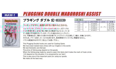 日本 yamai-suteki 水表餌專用鉤雙單鉤2