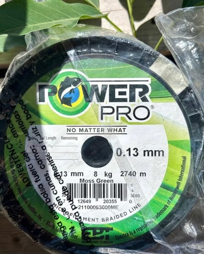 POWER PRO 3000碼(2470米) 30磅=3.5號/8磅=1號 綠色PE線6