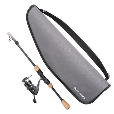 SHIMANO BUENAVISTA COMBO 精緻旅竿系列S56L 灰色 竿+捲+母線+專屬竿袋5