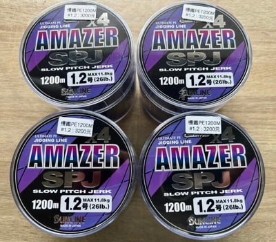 日本SUNLINE直感四編PE線 X4 SPJ JIGGING LINE1200米裝3