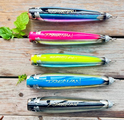 日本FISHERMAN 精品POPPER CRAZY SWIMMER LONG 100/130 兩種規格5