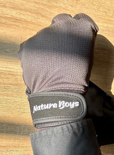 日本NatureBoys 複合皮革五指釣魚手套 可滑手機 三色供應7