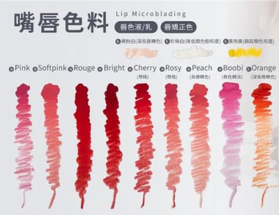 紋繡色料(嘴唇色料)1