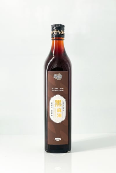 冷壓初榨黑麻油/520ml1