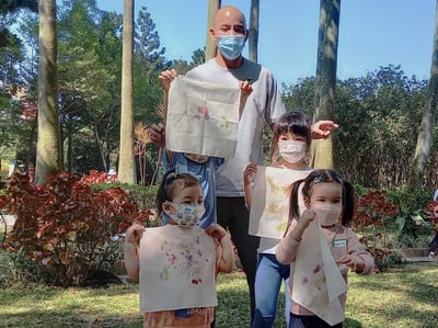 2-10歲【春天限定】春天植物拓染DIY13