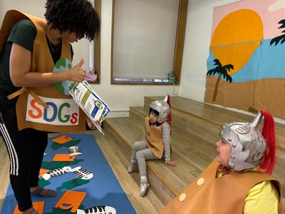 6-12歲獨立  【兒童英語情境體驗活動】英語情境互動 x SDGs未來小小行動家17