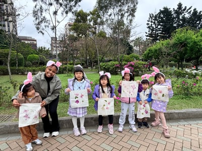 2-10歲【春天限定】春天植物拓染DIY15
