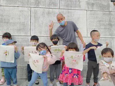 2-10歲【春天限定】春天植物拓染DIY6