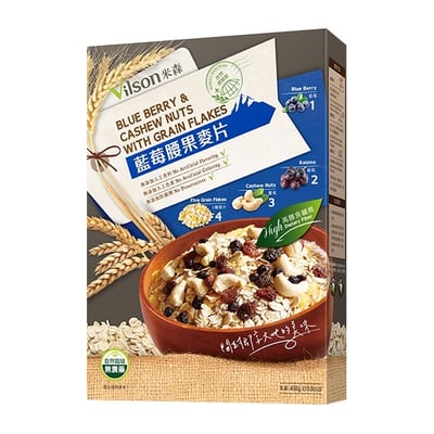 【米森】藍莓腰果麥片(450g/盒)1