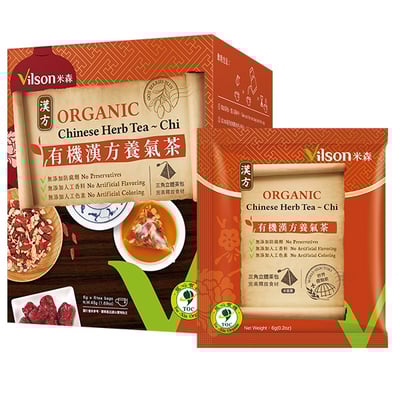【米森 vilson】有機漢方養氣茶(6g x8包/盒)1