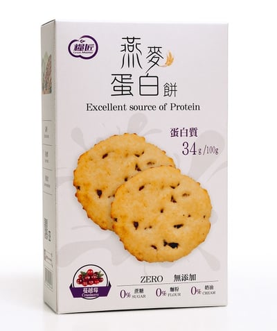 【糧匠】優蛋白餅乾- 燕麥蛋白餅烤海苔/蔓越莓/起司3