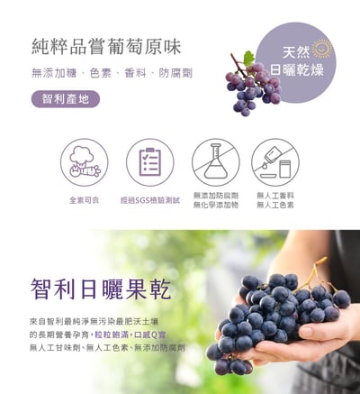 【自然時記】生機天然超大無籽葡萄乾(買一送一)2