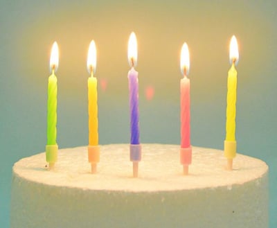 IG網紅款【蠟燭】【螺紋小蠟燭 -多色可選】五彩 金色 銀色 / 一組10入 生日蠟燭 蛋糕蠟燭 派對慶生 蠟燭5