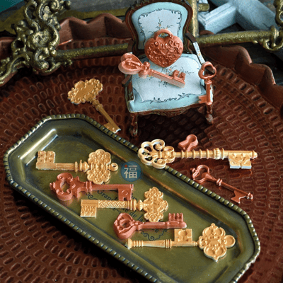 【復古歐風古典鑰匙矽膠模】3