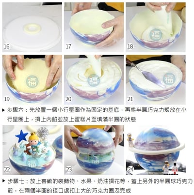 星球蛋糕 / 敲敲蛋糕 【3D立體 矽膠模】6