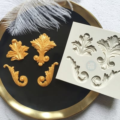 【宮廷四驚奇】巴洛克圖騰 矽膠模3