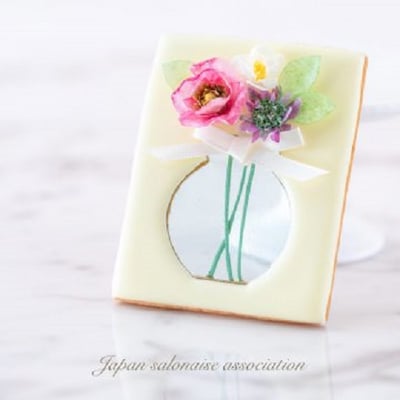 3D列印 餅乾模【長方框 (9x7)+小花瓶】花盆(JSA 糖霜餅乾 課程款式)4