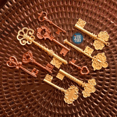 【復古歐風古典鑰匙矽膠模】5