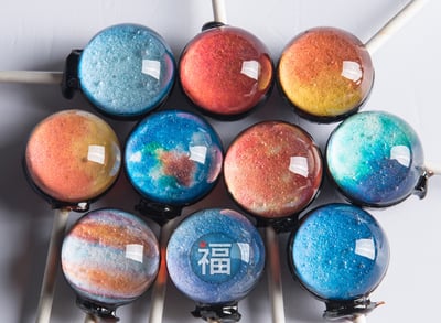 星空棒棒糖紙模【星空 2版】糯米紙 威化紙 2.5cm (2.8模具可參考) 3.5cm6