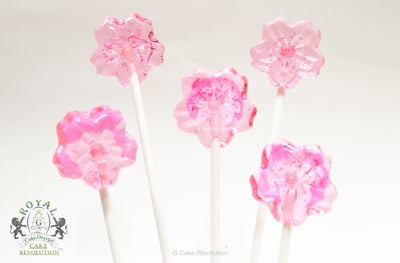 12連櫻花棒棒糖矽膠模【3.5cm】棒棒糖模2