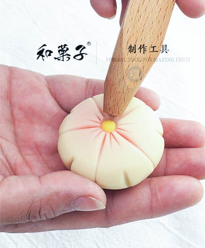 【台灣現貨】【手工雕塑 三角棒】含菊心端 和菓子 和果子 練切 三角棒 菊芯11